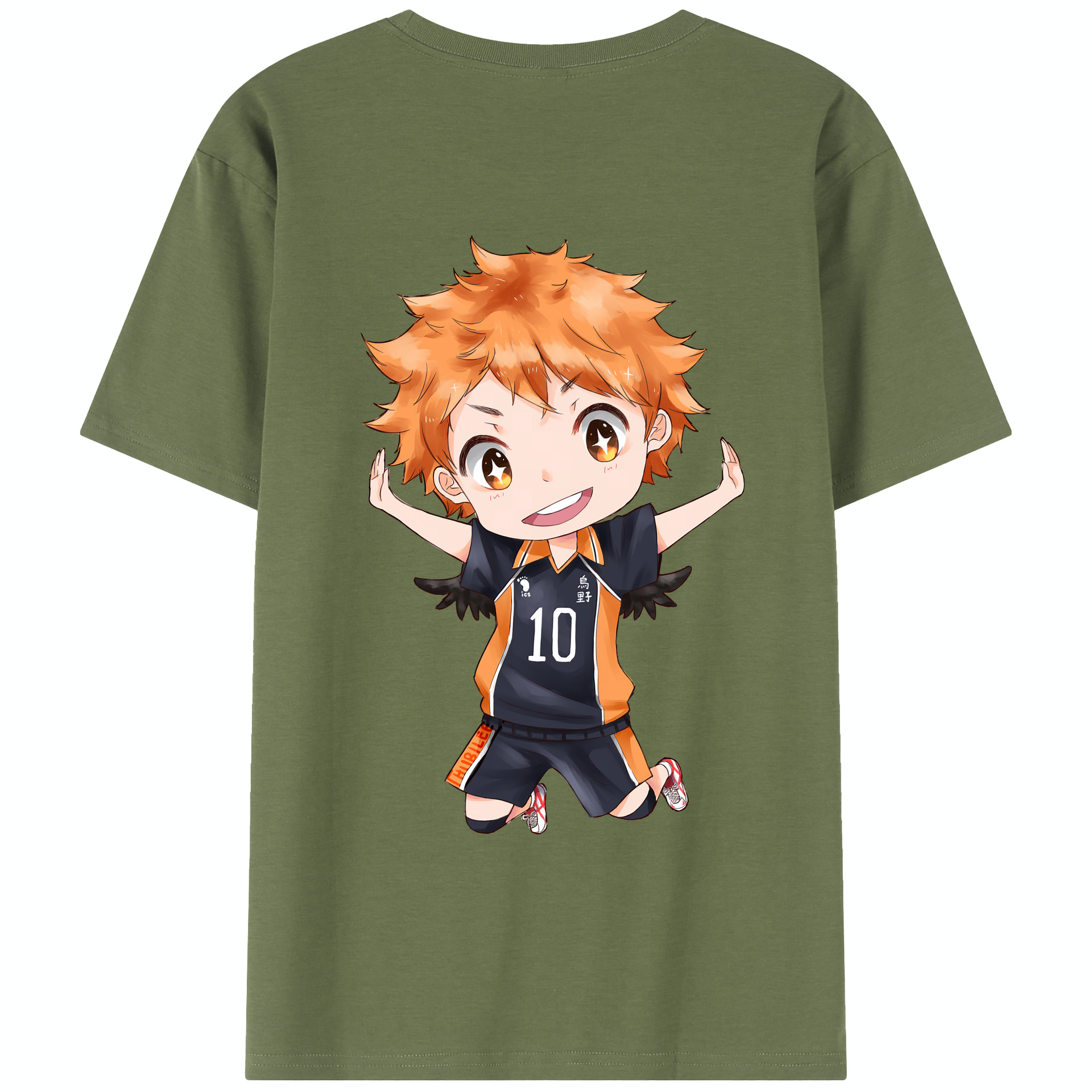 （画像用） ハイキュー!! Haikyu!! 綿100％半袖Tシャツ（背面プリント）